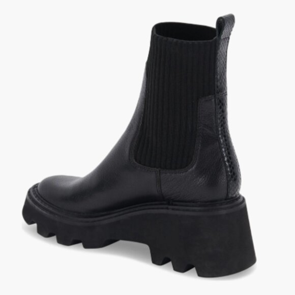 NEW Dolce Vita Hoven H2O Boots. Black Leather. Platform. Waterproof. 7. - Picture 12 of 16
